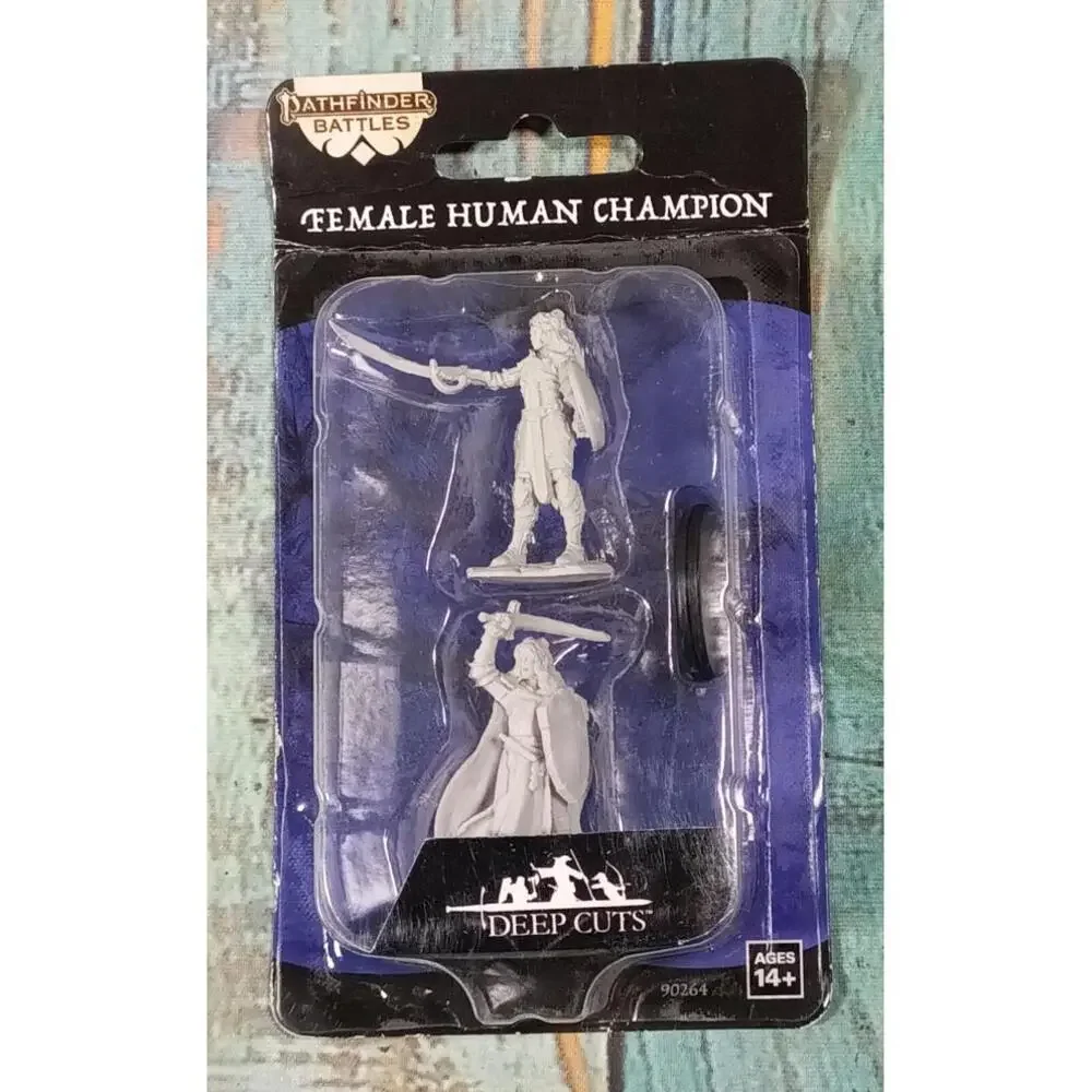 Pathfinder Battles Female‎ Human Champion Miniature Set